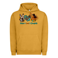 Pigment Peanut Butter peace love cowgirls Urban Hoodie - OliviaCreatesArt