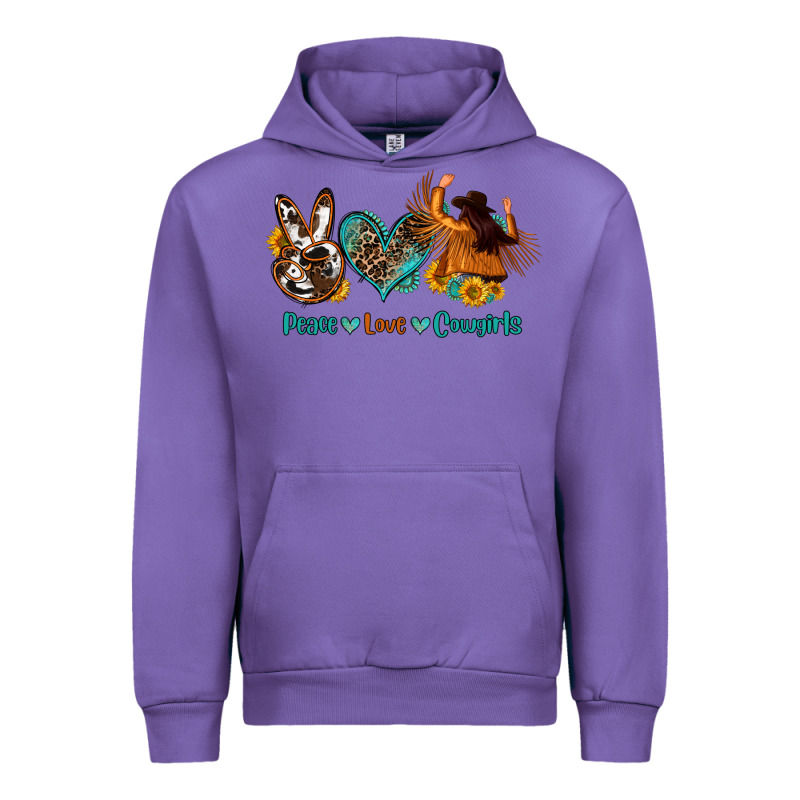 Peace Love Cowgirls Urban Hoodie by OliviaCreatesArt | Teevron