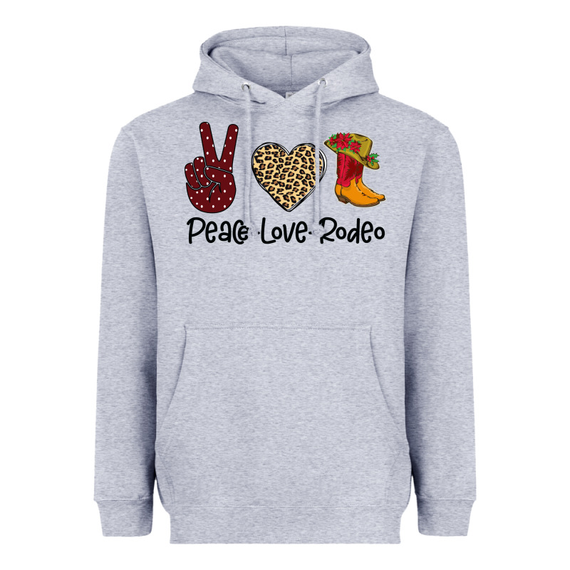 Peace Love Rodeo Heavyweight Hoodie by Bettercallsaul | Teevron