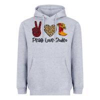 Heather Grey Peace Love Rodeo Heavyweight Hoodie - Bettercallsaul