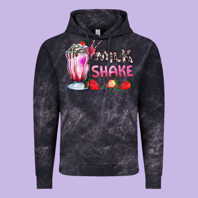 Milkshake With Strawberry Vintage Hoodie Designed By Adodesignshop