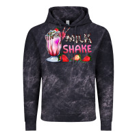 Cloud Black milkshake with strawberry Vintage Hoodie - AdoDesignShop