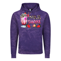 Cloud Purple milkshake with strawberry Vintage Hoodie - AdoDesignShop