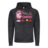 Vintage Black milkshake with strawberry Vintage Hoodie - AdoDesignShop