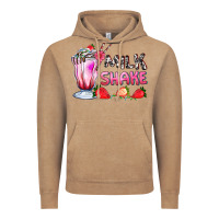 Vintage Coffee milkshake with strawberry Vintage Hoodie - AdoDesignShop