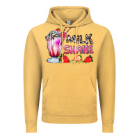 Vintage Mustard milkshake with strawberry Vintage Hoodie - AdoDesignShop