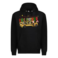 Black santas favorite bus driver Premium Hoodie - texasbilliewilder