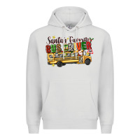 Dove Grey santas favorite bus driver Premium Hoodie - texasbilliewilder