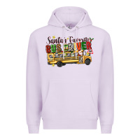 Lilac santas favorite bus driver Premium Hoodie - texasbilliewilder