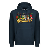 Navy santas favorite bus driver Premium Hoodie - texasbilliewilder