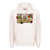 Pale Pink santas favorite bus driver Premium Hoodie - texasbilliewilder