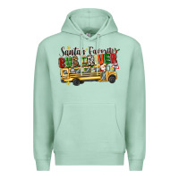 Seafoam santas favorite bus driver Premium Hoodie - texasbilliewilder