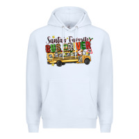 White santas favorite bus driver Premium Hoodie - texasbilliewilder