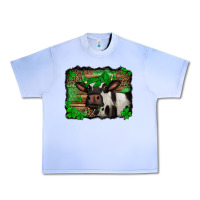 Grape Ice st Patricks cow with leopard background holstein cow Urban Heavy Tee - Jasminsmagicworld