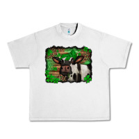 Lunar Rock st Patricks cow with leopard background holstein cow Urban Heavy Tee - Jasminsmagicworld