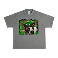 Tornado st Patricks cow with leopard background holstein cow Urban Heavy Tee - Jasminsmagicworld