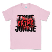 Bubblegum Pink true crime junkie Classic Tee - MaliasSmallBusiness