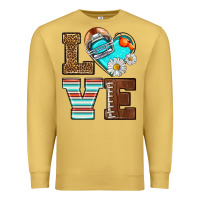 Antique Gold American Football love and helmet Premium Sweatshirt - NancyCooperArtShop