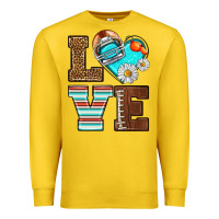 Lemon American Football love and helmet Premium Sweatshirt - NancyCooperArtShop