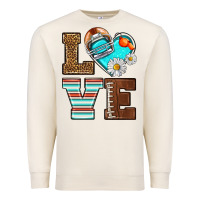 Sandshell American Football love and helmet Premium Sweatshirt - NancyCooperArtShop