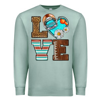 Seafoam American Football love and helmet Premium Sweatshirt - NancyCooperArtShop