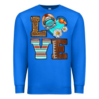True Royal American Football love and helmet Premium Sweatshirt - NancyCooperArtShop