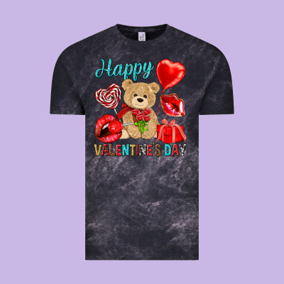 Happy Valentines Day Vintage Tee Designed By Nancycooperartshop