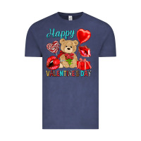 Vintage Denim happy valentines day Vintage Tee - NancyCooperArtShop