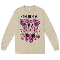 Mushroom i'm not a booksorm i'm a book dragon Long Sleeve Tee - MaliasSmallBusiness