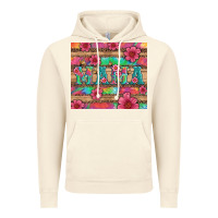 Vintage Artic mama with tie dye and flowers Vintage Hoodie - Artiststas