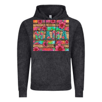 Vintage Black mama with tie dye and flowers Vintage Hoodie - Artiststas