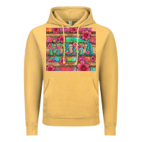 Vintage Mustard mama with tie dye and flowers Vintage Hoodie - Artiststas