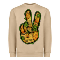 Mushroom Pineapple Peace Sign Heavyweight Sweatshirt - Jasminsmagicworld