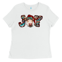 White christmas joy cow Ladies Tee - RanaPortraitStore