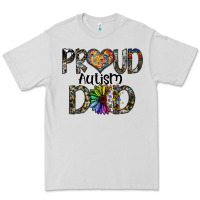 Dove Grey proud autism dad Premium Tee - SublimationCraftShop
