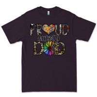 Plum proud autism dad Premium Tee - SublimationCraftShop