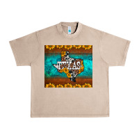French Oak sunflowers cowhide leopard texas map Urban Heavy Tee - BarkalooDesign
