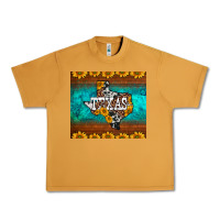 Peanut Butter sunflowers cowhide leopard texas map Urban Heavy Tee - BarkalooDesign