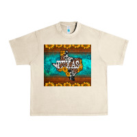 Sandshell sunflowers cowhide leopard texas map Urban Heavy Tee - BarkalooDesign