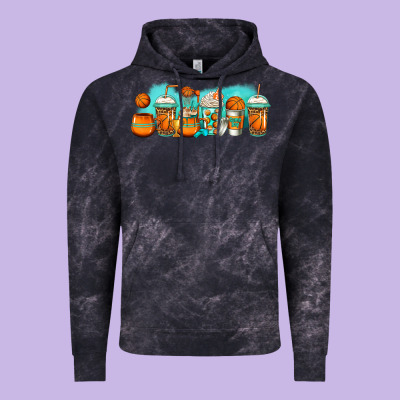 Basketball Coffee Cups Vintage Hoodie Designed By Jasminsmagicworld
