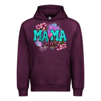 Mauve Wine mama vibes floral Urban Hoodie - OliviaCreatesArt
