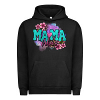 Pigment Black mama vibes floral Urban Hoodie - OliviaCreatesArt