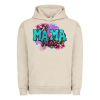 Pigment French Oak mama vibes floral Urban Hoodie - OliviaCreatesArt