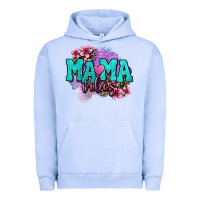 Pigment Grape Ice mama vibes floral Urban Hoodie - OliviaCreatesArt