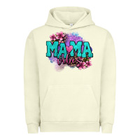 Pigment Pistachio mama vibes floral Urban Hoodie - OliviaCreatesArt