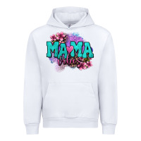 White mama vibes floral Urban Hoodie - OliviaCreatesArt