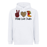 White Peace Love Rodeo Heavyweight Hoodie - Bettercallsaul