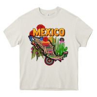 Cream mexico map Heavy Core Tee - CTS Tumbler Store