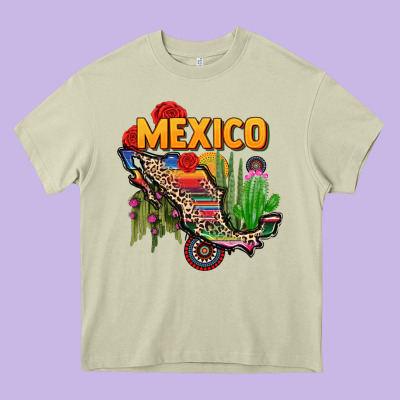 Mexico Map Heavy Core Tee Designed By Cts Tumbler Store