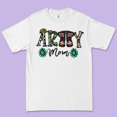 Army Mom Premium Tee Designed By Sublimationcraftshop